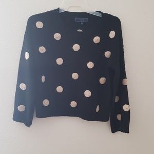 CROP TOP CREW NECK SWEATER